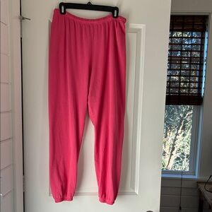 Freecity Pink Track Pants. L.  Euc